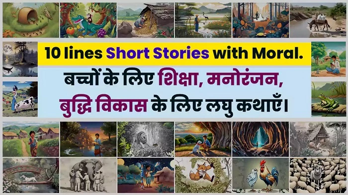kahani 10 lines short stories with moral in hindidghh