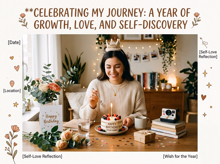 Self Birthday Story Template