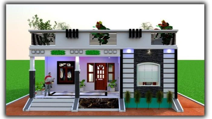 Single Story House Elevation kya hota hai
