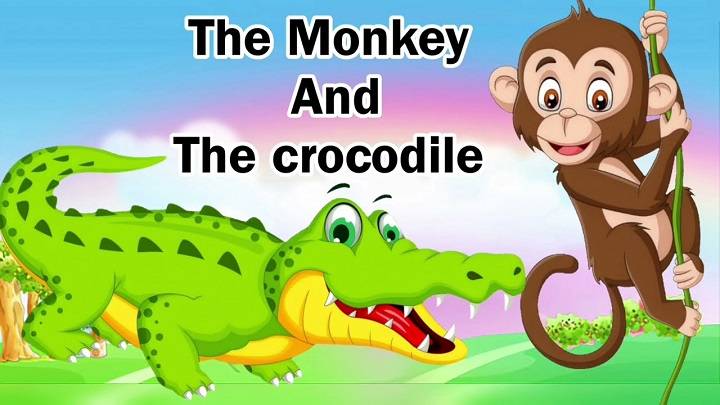 A Smart Monkey Gets Away from Danger – A Story About Being Quick and Smart the monkey and the crocodile short storys